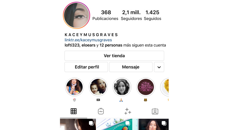 Vicular tienda cuenta Instagram