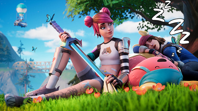 Club de Fortnite Skye pantalla