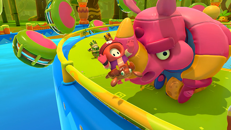 Fall Guys Ultimate Knockout Temporada 5 rinoceronte