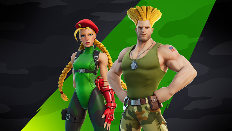 Cammy y Guile los peleadores de Street Fighter estarán en Fortnite