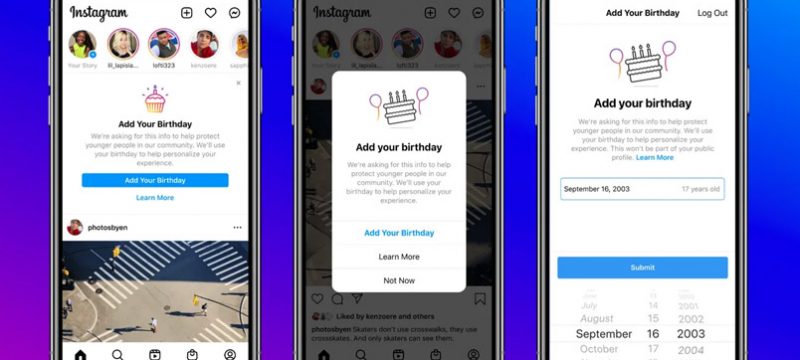Instagram fecha cumpleanos
