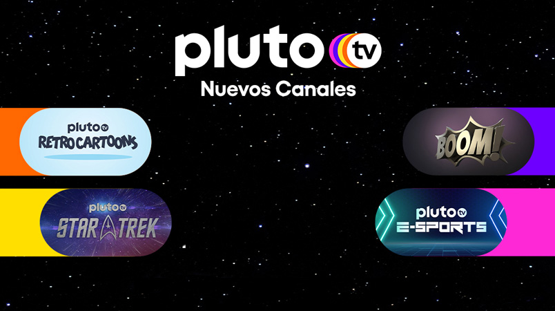 Pluto TV Star Trek Retro Cartoons y de eSports agosto 2021
