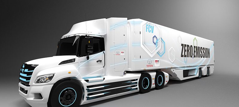 Toyota celdas de combustible camion