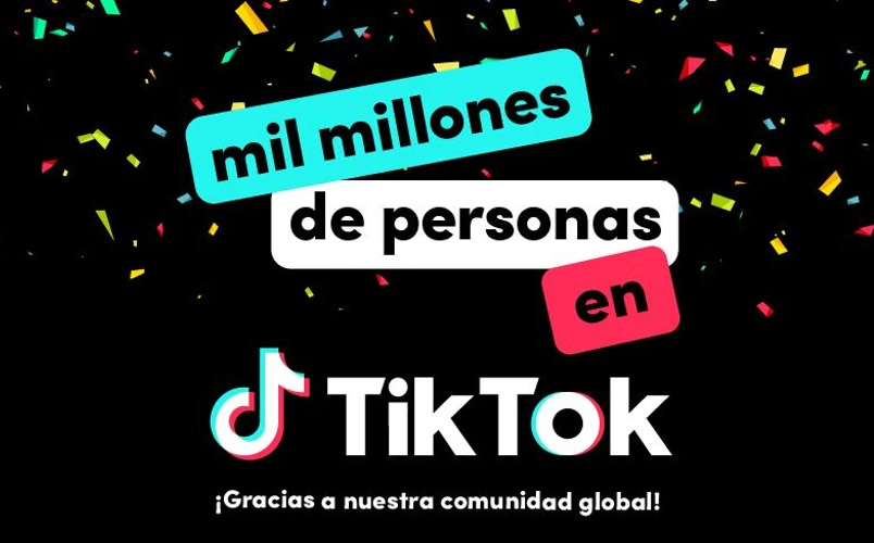 TikTok celebra más de mil millones de personas en todo el mundo
