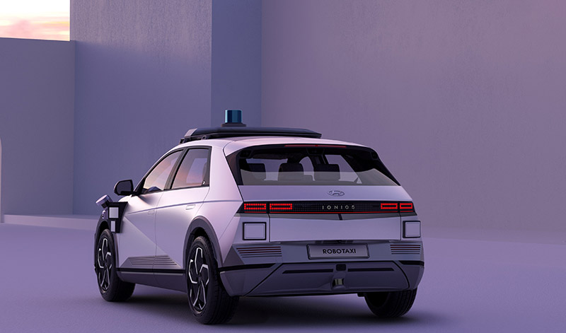 robotaxi IONIQ 5 trasera