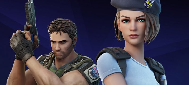 Chris Redfield y Jill Valentine Fortnite