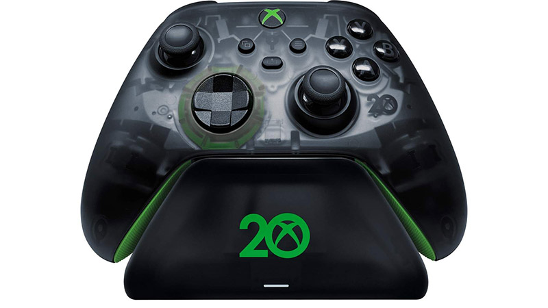Control inalámbrico Xbox Edicion especial del 20 aniversario stand