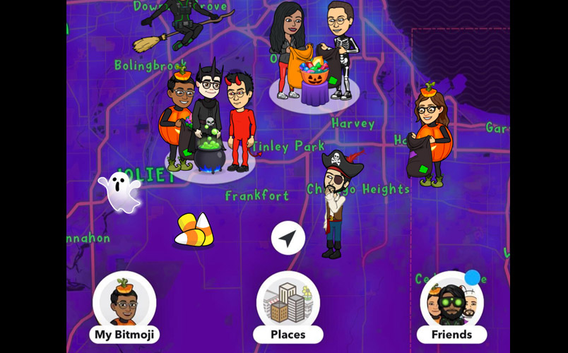 Spooky Snap Map