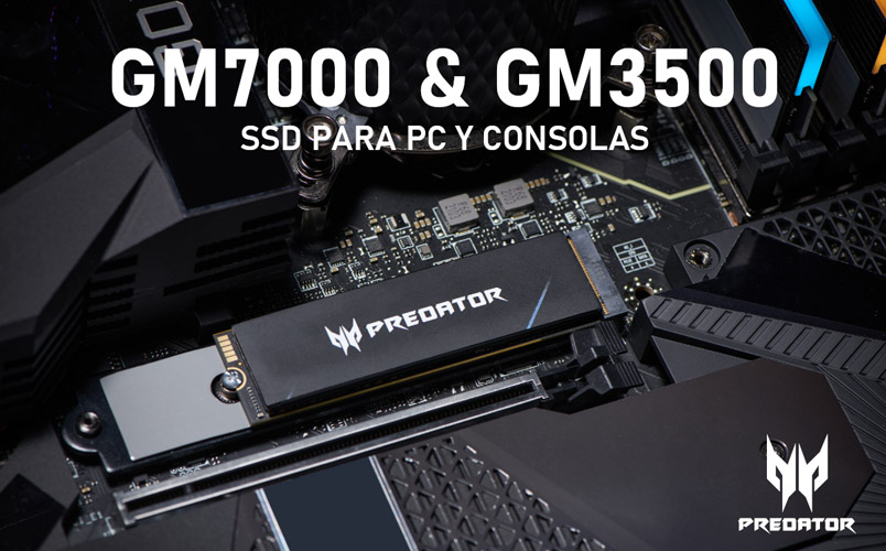 Las SSD GM3500 y GM7000 NVMe 4 de Predator en México