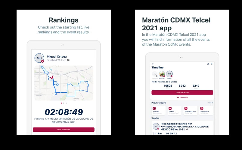 Maraton Ciudad de Mexico Telcel 2021 App iOS