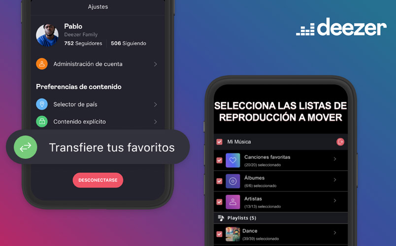 Cámbiate a Deezer sin perder toda tu colección de música