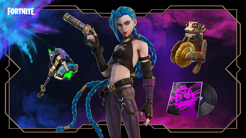 Jinx Arcane Fortnite atuendo