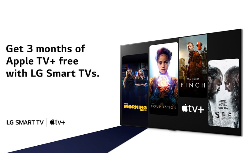 Tres meses gratis de Apple TV+ en tu nuevo o viejo LG Smart TV