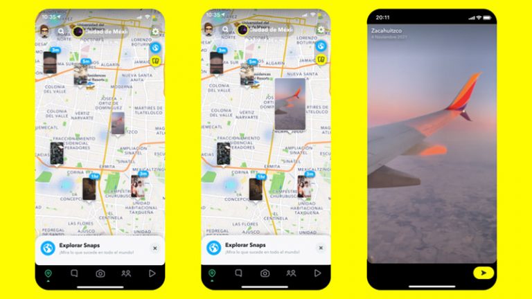 Snapchat presenta las Layers de Recuerdos y Explorar en Snap Map ...