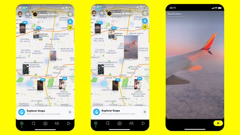 Snapchat Layers de Explorar