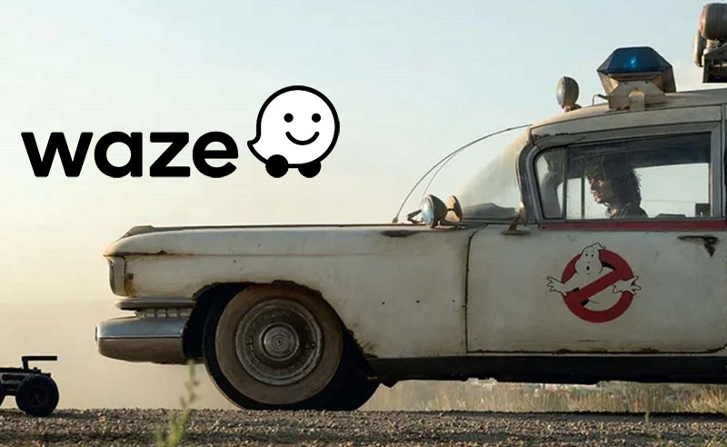 Waze x Ghostbusters Ecto-1