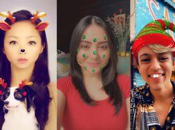 Lentes navideños Snapchat