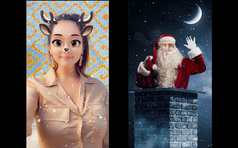Snapchat Lentes navideños
