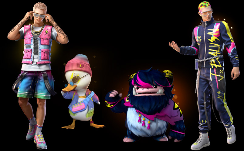 Free Fire x J Balvin cosmeticos