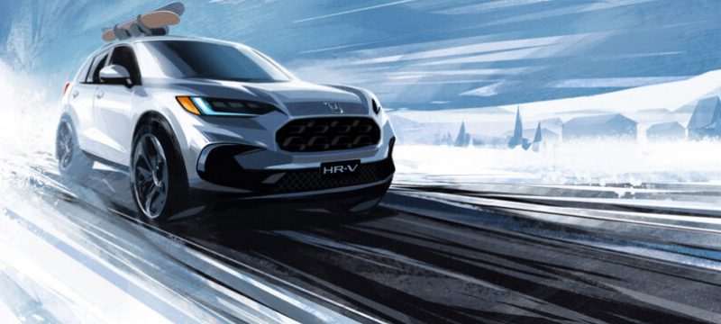 Honda HR-V 2023 frente boceto
