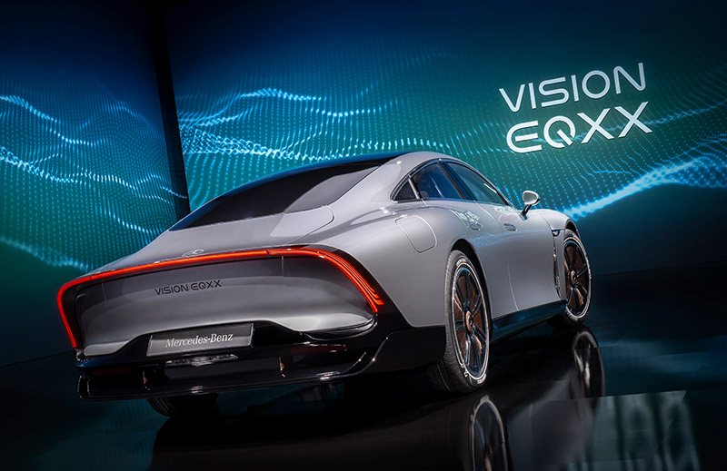Mercedes-Benz Vision EQXX trasera CES 2022