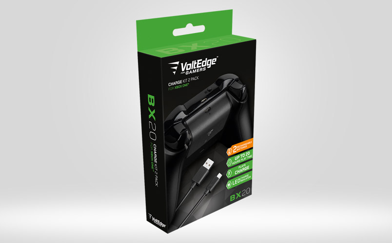 VoltEdge BX20 Kit de carga doble para Xbox One