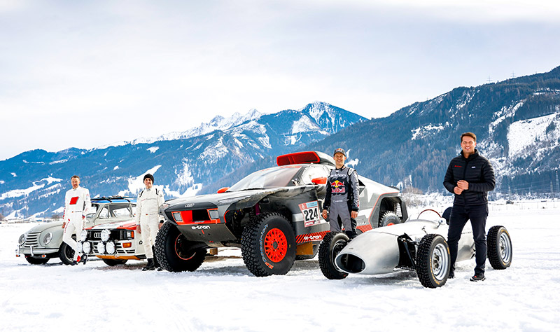 Audi Ken Block nieve Audi RS Q e-tron