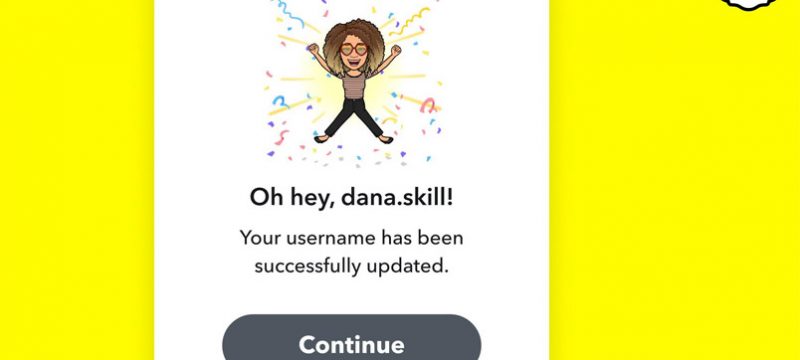 Cambiar nombre de usuario de Snapchat pasos