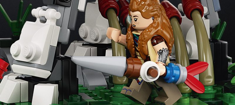 El LEGO Horizon Forbidden West Tallneck Aloy