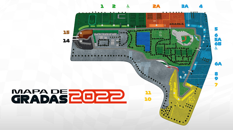 Formula 1 GP de la Ciudad de México 2022 mapa boletos