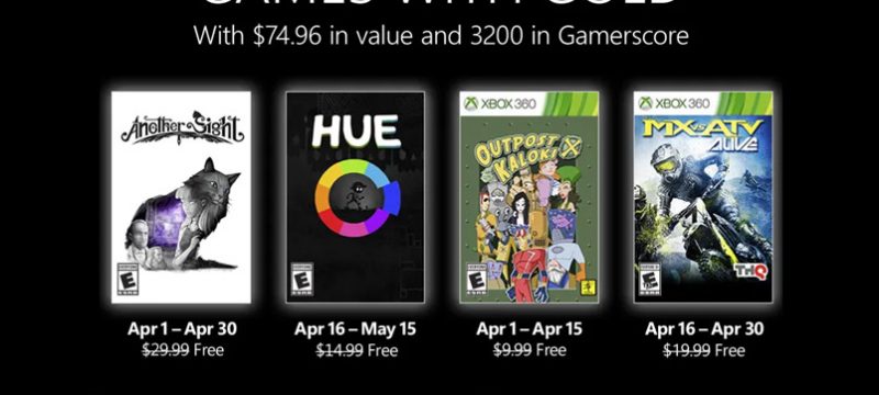 Games with Gold para abril de 2022