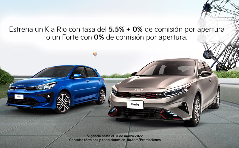 KIA Forte y KIA Rio promocion marzo 2022