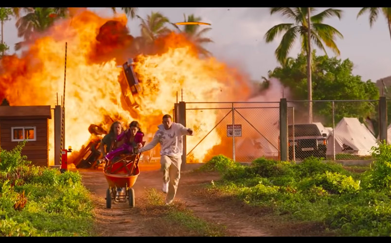 La Ciudad Perdida escena de accion de una sola toma