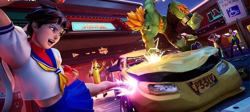 Blanka y Sakura en Fortnite