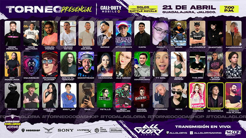 COD Mobile Codashop Challenge Invitational creadores