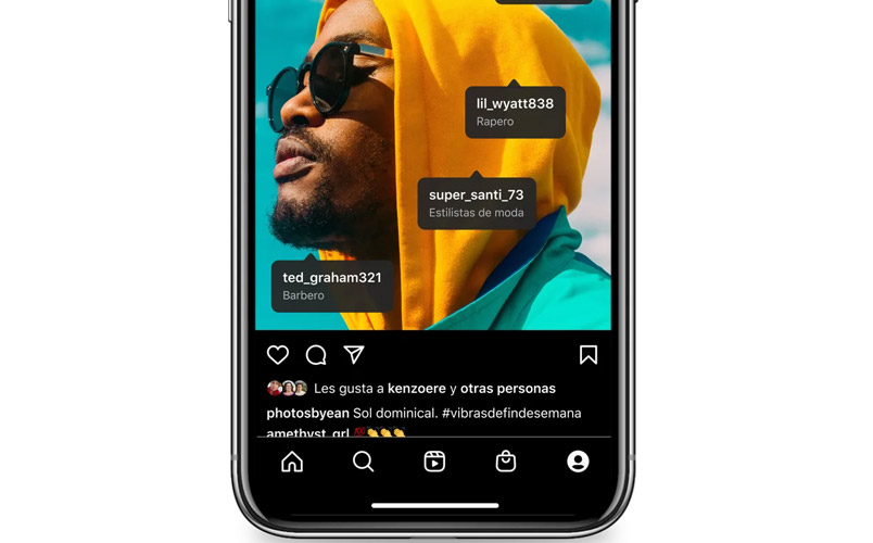 Etiquetas mejoradas Instagram