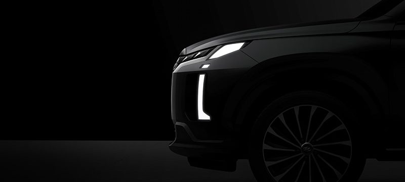 Hyundai Palisade 2023 teaser lateral