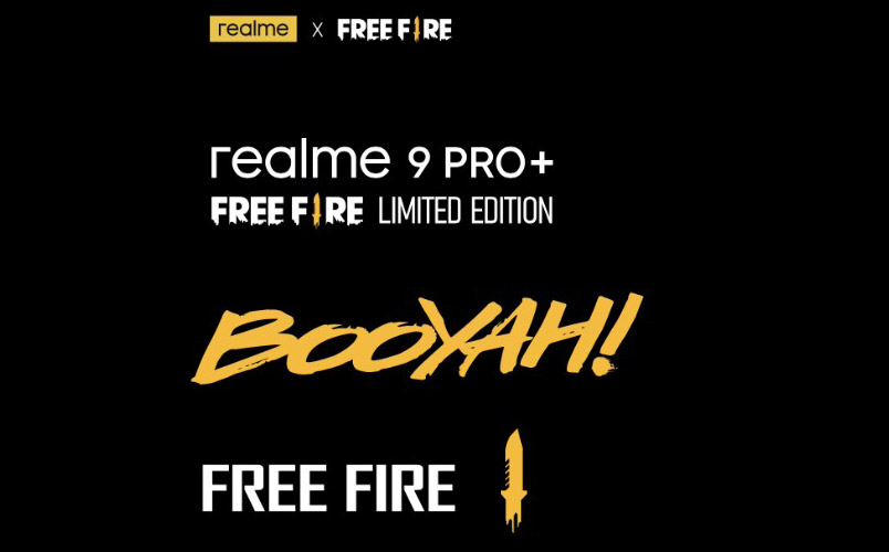 Así es el diseño del nuevo realme 9 PRO+ Free Fire Limited Edition