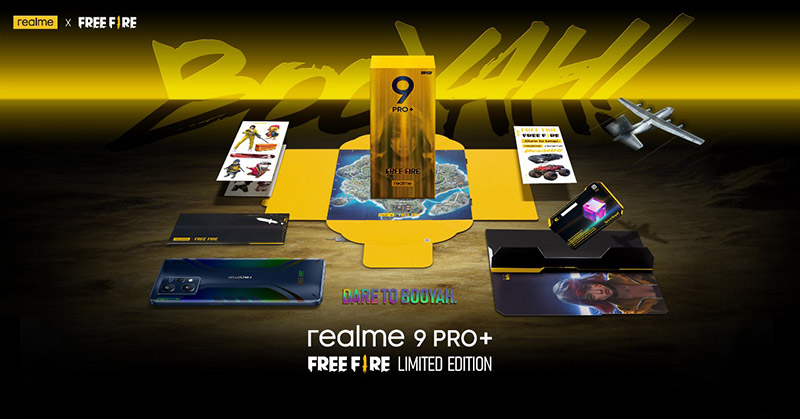 realme 9 Pro+ Free Fire Limited Edition contenido