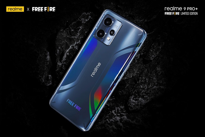 realme 9 Pro+ Free Fire Limited Edition diseno posterior
