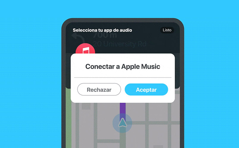 Ahora puedes escuchar toda tu música de Apple Music en Waze