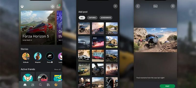 Crea historias en la app de Xbox