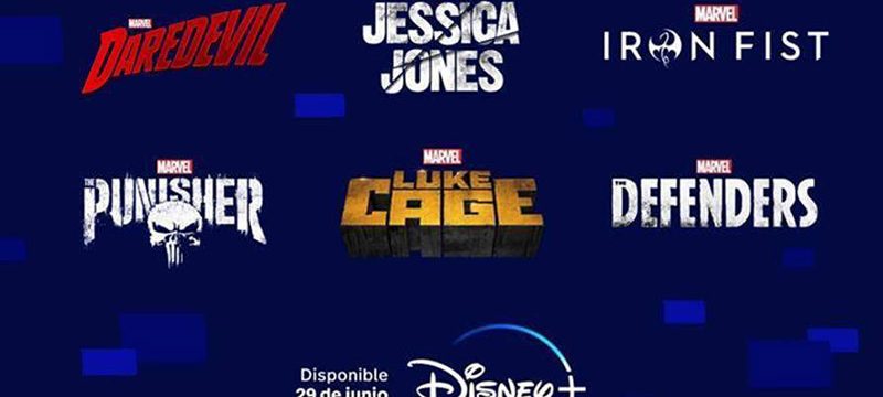 Daredevil, Jessica Jones, Luke Cage, Iron Fist y más en Disney+ 29 de junio