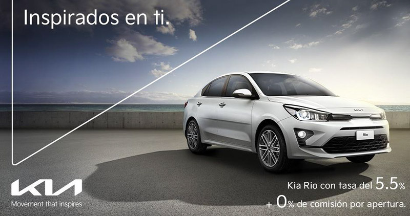 KIA Rio mantiene su tasa especial del 5.5% durante el mes de mayo