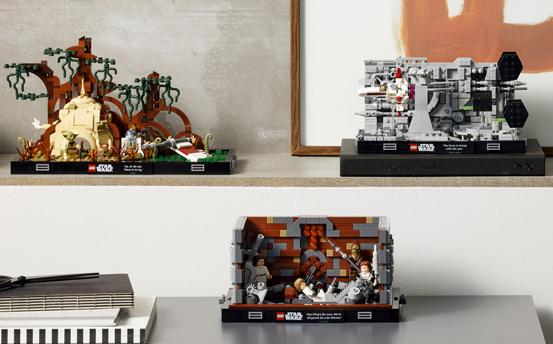 Conoce los tres nuevos sets de LEGO Star Wars Diorama