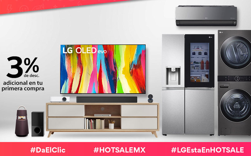 Los descuentos de hasta 75% que LG Electronics tiene en Hot Sale