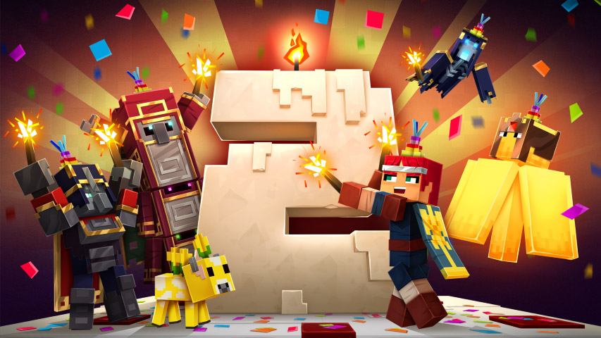 Minecraft Dungeons celebra su segundo aniversario con evento