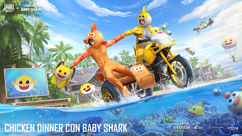 PUBG MOBILE x Pinkfong Baby Shark mayo