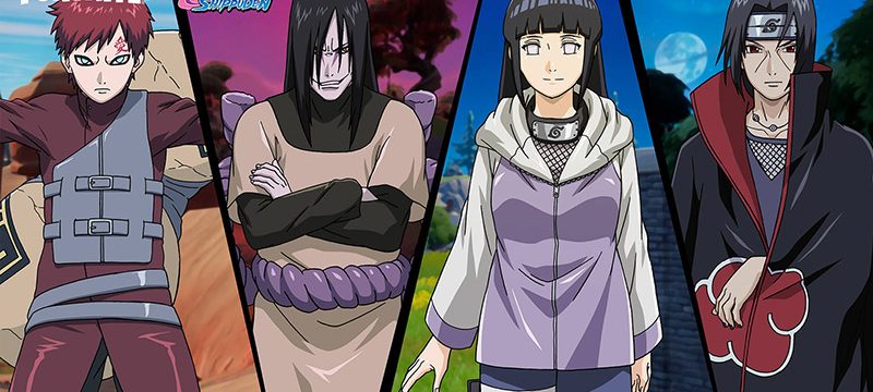 Itachi Uchiha, Gaara, Orochimaru y Hinata llegan a Fortnite