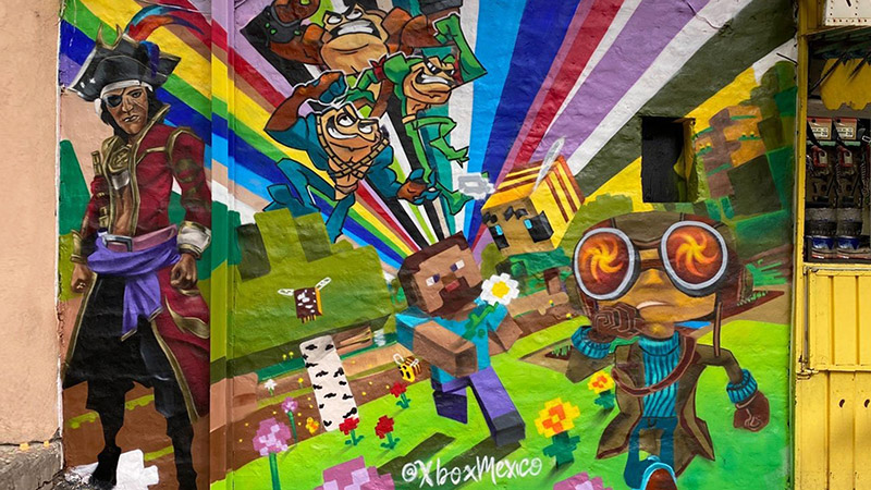 Xbox Game Pass celebra 5 años de dar diversión a los jugadores murales
